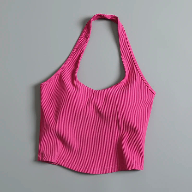 Sports Underwear for Women in Summer Running Shockproof Fitness Bra Vest Professional Training Neck Beauty Back Yoga Suit Bra