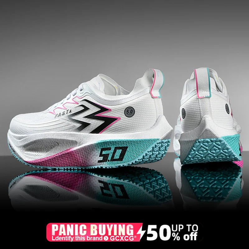 Running Shoes Carbon Board Speciality Marathon Men Sports Breathable Lightweight Women's Comfortable Athletic Nonskid Sneakers