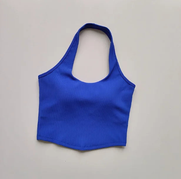Sports Underwear for Women in Summer Running Shockproof Fitness Bra Vest Professional Training Neck Beauty Back Yoga Suit Bra