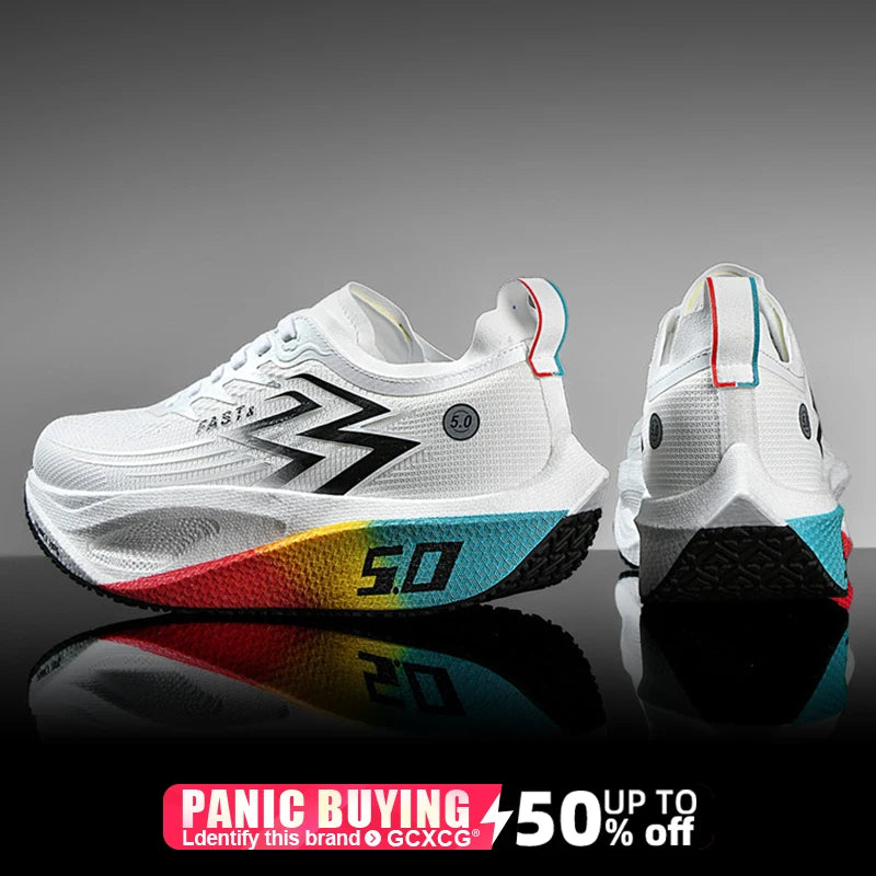 Running Shoes Carbon Board Speciality Marathon Men Sports Breathable Lightweight Women's Comfortable Athletic Nonskid Sneakers
