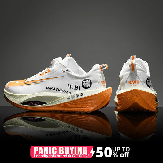 Running Shoes Speciality Carbon Board Marathon Men Sports Breathable Lightweight Women's Comfortable Athletic Nonskid Sneakers﻿