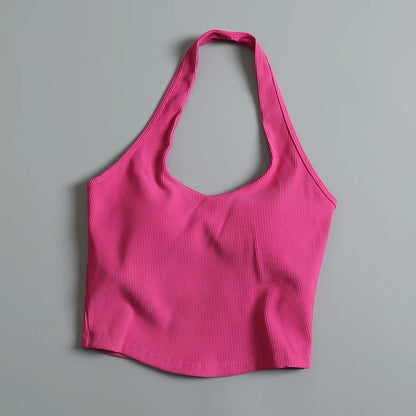 Sports Underwear for Women in Summer Running Shockproof Fitness Bra Vest Professional Training Neck Beauty Back Yoga Suit Bra