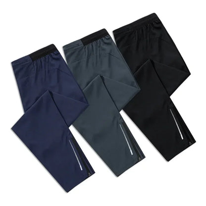 Running Pants Men's Sports Pants Loose Fit Fitness Running Skipping Rope Breathable Quick Drying Fitness Training with Waist Bag